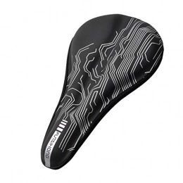 SAHWIN Mountain Bike Seat SAHWIN® Bike Saddle with Taillight, Memory Foam Waterproof Padded Leather Wide Bicycle Seat Cushion, Soft Breathable Shock Absorbing, Fit Most Bikes for Men Women, Black