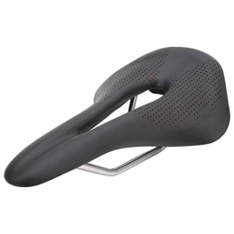 SALUTUY Spares SALUTUY Bike Saddle, Leather Mountain Bike Saddle High Strength Breathable Ventilation for Most Bicycle Men and Women