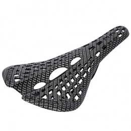 SALUTUYA Spares SALUTUYA Lightweight Absorb Shock Hollow Out Mountain Bike Saddl Mesh Air Holes Anti-Deformation Easy To Install(Carbon fiber pattern)