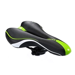 Samnuerly Mountain Bike Seat Samnuerly Mountain bike seat cushion road bike saddle hollow breathable soft seat cushion bicycle parts accessories, Green