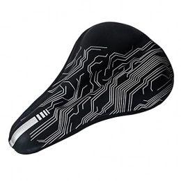 Seat cover Spares seat cover Mountain Bike Bicycle Seat Cushion Saddle Thickened Outdoor Cycling (Color : Black, Size : 11.02 * 7.09 inch)
