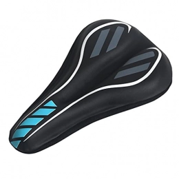 Seat cover Spares seat cover Mountain Bike Bicycle Seat Cushion Saddle Thickened Outdoor Cycling (Color : Blue, Size : 11.02 * 7.09 inch)