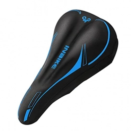 Seat cover Spares seat cover Mountain Bike Bicycle Seat Cushion Saddle Thickened Outdoor Cycling (Color : Blue, Size : 11.81 * 6.89 inch)