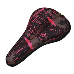 Seat cover Spares seat cover Mountain Bike Bicycle Seat Cushion Saddle Thickened Outdoor Cycling (Color : Red, Size : 11.81 * 7.28 inch)