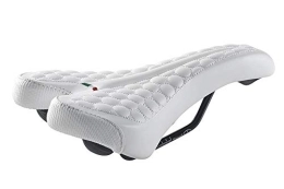 Selle Montegrappa Mountain Bike Seat Selle Montegrappa FatBike Saddle MTB Trekking Unisex SM 4010 in 6 Colours Made in Italy, White