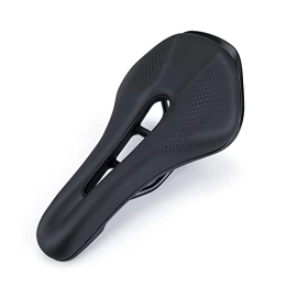 SFSHP Spares SFSHP Bicycle Mountain Bike Seat, Cycling Hollow Saddle, Comfortable Ultra Light Leather Seat Bag, Black