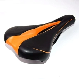 SFSHP Spares SFSHP Mountain Road Bike Saddle, Black And Orange Side Hollow Soft Seat Cushion, Outdoor Riding Seat Accessories, Black