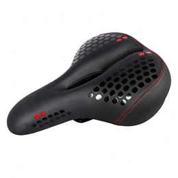 SHGUANMO Spares SHGUANMO Waterproof MTB Bicycle Thicken Hollowed Saddle with Tail Light Mtb Cycling Road Mountain Bike Seat Soft Cushion (Color : Red)
