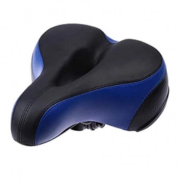 SHU Spares SHUILV Comfortable Bike Seat Mountain Road Sponge Bicycle Saddle Cushion Seat Bicycle with Taillight Reflective Tape（Many Colors are Available） (Color : Blue)