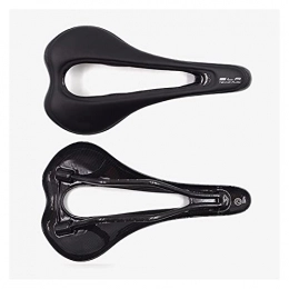 SIY Mountain Bike Seat SIY Bicycle Full Carbon Saddle Road Mtb Mountain Bike Seat Selle Carbon Fiber Wide Comfort Saddle Cycling Parts Men Bike Accessories (Color : Glossy-Black)