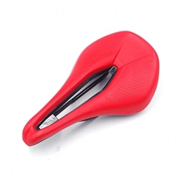 SIY Spares SIY Bicycle Saddle Triathlon Ironman S Mountain Road Racing Tt Tri TimeTrial Wide Sillin Bicicleta PU Breathable Soft Seat Cushion (Color : New red)