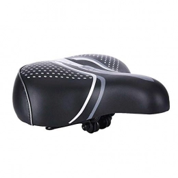 SIY Spares SIY Bike Seat Breathable Bicycle Saddle Seat Cover Mountain Bike Sponge Seat Cushion Scooter Pad Cushion Cycling Accessories (Color : Black)
