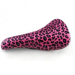 SIY Spares SIY Soft Color Leopard Print Comfortable Multi-color Cushion Fixed Gear Saddle Mountain Bike Track Cushion Bicycle Saddle (Color : Mei Leopard grain)