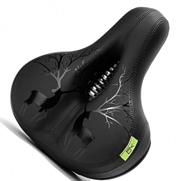 SJASD Spares SJASD Most Comfortable Extra Large Bike Seat, Wear-Resistant Breathable Waterproof Bicycle Saddle, Common Replacement Bicycle Saddle, for Mountain Bikes, Road Bikes and Outdoor Bikes
