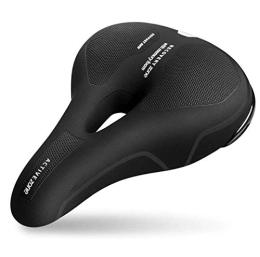 SMSOM Spares SMSOM Bike Seat, Bicycle Seat Memory Foam Waterproof Bicycle Saddle - Dual Shock Absorbing - Best Stock Bicycle Seat Replacement for Mountain Bikes, Road Bikes