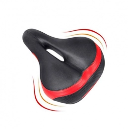 SMSOM Spares SMSOM Comfortable Bike Seat- Replacement Wide Bicycle Saddle Memory Foam Padded Soft Bike Cushion with Dual Shock Absorbing Rubber Balls Universal Fit for Indoor / Outdoor Bikes