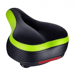 SMSOM Mountain Bike Seat SMSOM Comfortable Men Women Bike Seat - Soft Memory Foam Padded Bicycle Saddle Cushion with Taillight, Waterproof, Dual Spring Suspension, Shock Absorbing, Universal