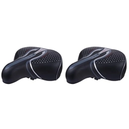 Sosoport Spares Sosoport 2 pcs Bicycle Fit Road Cushion Riding Pu for Most Gel Sports Saddle Bike Bikes and Outdoor Comfortable Soft Electromobile Mountain Comfort Large Universal Exercise
