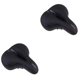 Sosoport Spares Sosoport 2 pcs Replacement Saddle Comfortable Bikes Kids Road Cycle Comfort Mountain Bicycle Style Thickening Men Adult Outdoor for Bike Spring Accessories Cycling Indoor Black Women