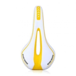 Sparrow Angel Mountain Bike Seat Sparrow Angel Mountain bike saddle MTB Mountain Bike Cycling Thickened Extra Comfort Ultra Soft Silicone 3D Gel Pad Cushion Cover Bicycle Saddle Seat (Color : White Yellow)