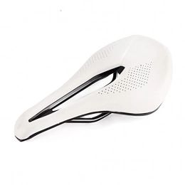  Mountain Bike Seat SQATDS Bike Saddle Mountain Road Bicycle Saddle MTB Widen Racing Seat Soft Cycling Spare Parts Black White Bicycle seat (Color : White)