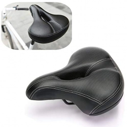 SUNWAN Bike Saddle, Ultra Soft & Wide with Dual Spring Thicken Padded MTB Professional Bicycle Seat Cushion for City Mountain Cycling