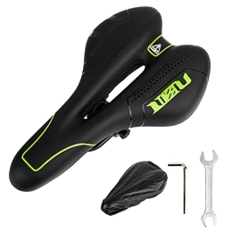 SUPERNIGHT Mountain Bike Seat Supernight Mountain Bike Saddle Mountain Bike Saddle Bicycle Seat Ergonomic Waterproof and Breathable Saddle Outdoor or Indoor Cycling Cushion for Men Women Road Bike Exercise Bike Green