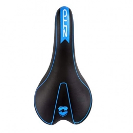 O-Mirechros Mountain Bike Seat Synthetic Leather Comfort Saddle Mountain Bike Road Bicycle Seat Bicycle Parts Black and Blue