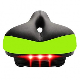 Tangningbubaihu Mountain Bike Seat Tangningbubaihu Bicycle seat cushion, riding equipment accessories, seat cushion with tail light, suitable for professional off-road vehicles, road bikes, training bikes, Green