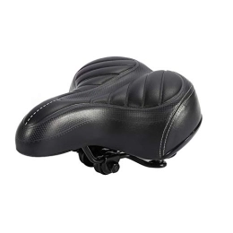 TLBBJ Mountain Bike Seat TLBBJ Bicycle Accessories Bicycle Saddle Thicken Soft Cycling Cushion Shockproof Spring Mountain Road Bike Seat Comfortable Cycling Seat Pad Durable (Color : Black)