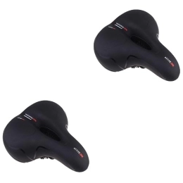 Toddmomy Mountain Bike Seat Toddmomy 2 pcs bicycle saddle cycle cover wide seat comfy bike seat bike saddle padded saddle bike seat for kids trail bike Thickened Saddle For Mountain Bike universal child seat cover