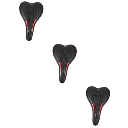 Toddmomy Spares Toddmomy 3pcs Mountain Bike Saddle Mtb Cushions Bike Seats Cushion for Bicycles Supple Bike Saddle Bike Padded Bike Part Cycle Saddle Road Vehicles Racing Car Polyurethane Gel Fitness