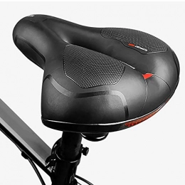 Topwor Shock-Absorbing Bicycle Saddle,Wear-Resistant Bike Cushion Comfortable Soft, Mountain Bike Cycling Pad Breathable Bicycle Seats with Reflective Strip