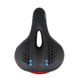 TRonin Spares TRonin Mountain Bicycle Saddle, Cushion with Tail light Hollow Ergonomic Breathable Bike Seat Comfortable Soft Waterproof Safety for Fit Road / Mountain Bike etc. (Color : Blue)