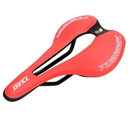 TSKjinc Spares TSKjinc Mountain Bike Saddle Center Cutout Bicycle Seat Profession Road MTB Bike Seat Outdoor Or Indoor Cycling, Red, One Size