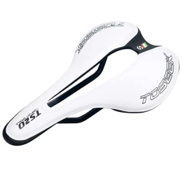 TTSJSM Mountain Bike Seat TTSJSM Mountain Bike Seat Bicycle Saddle Road Bike Seat Widened Hollow Saddle Mountain Bike Seat Cushion Shock Absorption Comfortable Bicycle Accessories Gel Bike Seat (Color : White)
