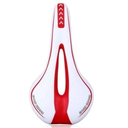 TTSJSM Mountain Bike Seat TTSJSM Mountain Bike Seat MTB Mountain Bike Cycling Thickened Extra Comfort Ultra Soft Silicone 3D Gel Pad Cushion Cover Bicycle Saddle Seat Gel Bike Seat (Color : White Red)