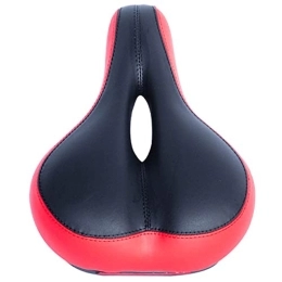 TTZHJIN Spares TTZHJIN Bike Seat Bicycle Saddle Easy To Clean Durable Ventilation Damping Comfortable Easy To Install Ergonomics Mountain Bike Road Vehicle Multi-Purpose, Red-27×18.5cm