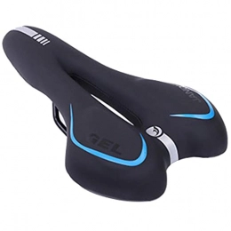 TTZHJIN Spares TTZHJIN Bike Seat Bicycle Saddle Waterproof Pu Material Soft And Comfortable Silicone Filling Easy Installation Ergonomics Mountain Bike Road Vehicles, Blue-28×16cm