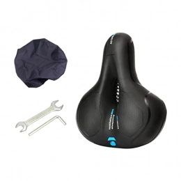 Tuimiyisou Mountain Bike Seat Tuimiyisou Wide Bicycle Saddle Replacement Memory Foam Padded Soft Bike Cushion Breathable Cycling Seat Pad Waterproof Bike Saddle Fit for Exercise Indoor Mountain Road Bikes