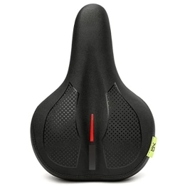TYTbygml Spares TYTbygml Mountain Bike Seat for Men Women, Comfortable Bicycle Seat, With Memory Foam Dual Shock Absorbing Ball Replacement Soft Bike Saddle Cushion (Color : Red, Size : One Size)