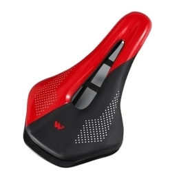 BADALO Mountain Bike Seat Ultra-lightweight, Comfortable And Breathable Bike Saddle Mountain Bike Road Bike Seat Shockproof Bike Saddle Bike Accessories (Color : Red)