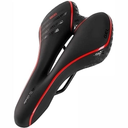 BADALO Spares Ultra-lightweight, Comfortable And Breathable Bike Saddle Mountain Bike Road Bike Seat Shockproof Bike Saddle Bike Accessories (Color : Type A Red)