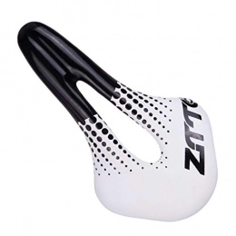 Roulle Mountain Bike Seat Ultralight Bicycle Saddle Wide Hollow Bike Racing Seat For MTB Mountain Road Bike Light Compare With Carbon Fiber White