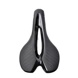 Umerk Mountain Bike Seat Umerk Bicycle saddle Bicycle Cushion Saddle Mountain Road Bike Seat PU Leather Surface Shockproof Soft Breathable Ultralight Racing Seat For Bicycle Bicycle seat cover (Color : Black)