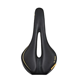 Umerk Spares Umerk Bicycle saddle Bicycle Saddle Mountain Bike Saddle Comfortable Seat Super Soft Cushion for Riding Bicycle seat cover (Color : Gold)