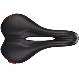 DXDUI Spares Universal Bike Seat Comfortable Seats Waterproof Memory Foam Cushion with Breathable Hollow Design for Women Men Mountain Bikes Road Bikes Fitness Bikes, Red