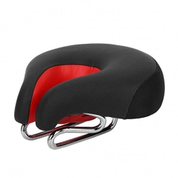 VGEBY1 Spares VGEBY1 Bicycle Seat Saddle, Bike Pad Seat Ergonomic Noseless Shape Cycling Cushion Accessory Tool(Red)
