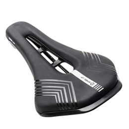 Vosarea Spares VOSAREA Thickened Mountain Bike Seat PU Saddle MTB Cycling Sport Cushion Bicycle Cushion (Black)