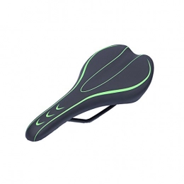 W.S.-YUE Mountain Bike Seat W.S.-YUE Ultralight Portable Comfortable Round Saddle Wide Pad Waterproof Unisex Mountain Bike Saddle Chair Saddle Provide support and comfort flexible (Color : Green)